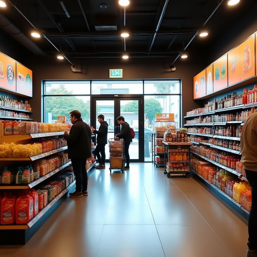 Tienda de conveniencia en estación de servicio